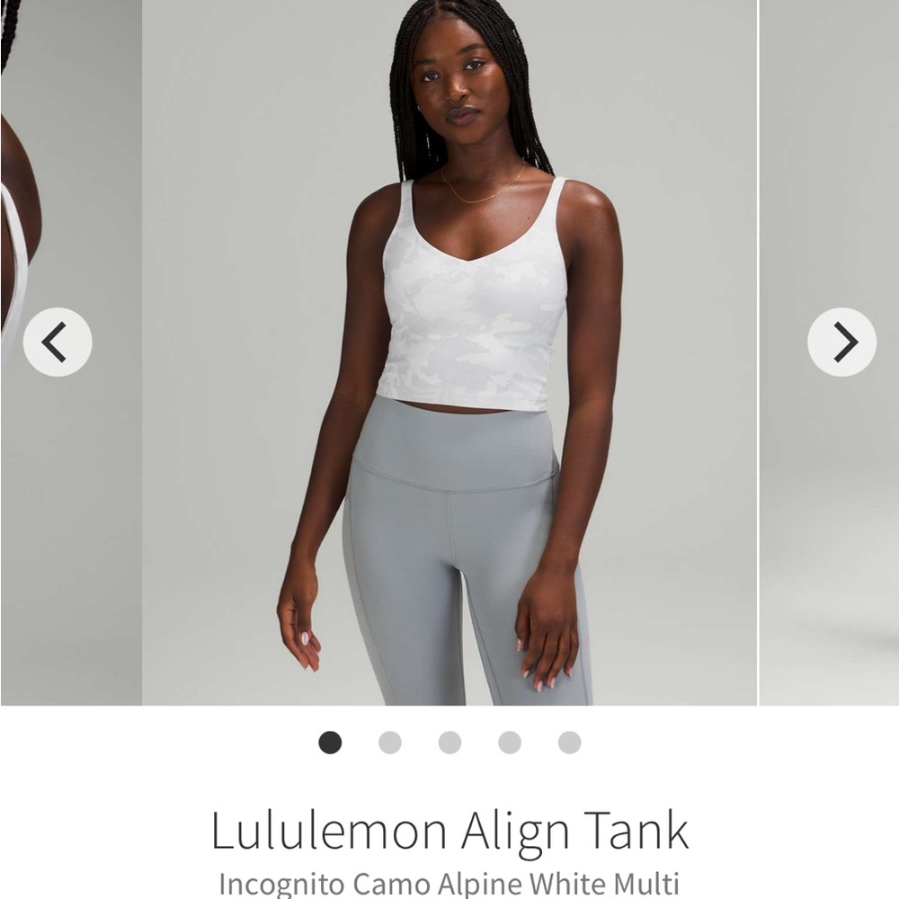Lululemon Align Tank
Incognito Camo Alpine White Multi